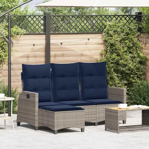 SDWEHO7 L-Form Gartensofa Lounge Sofa Outdoor Sitzgruppe mit Kissen, Gartenlounge Sitzgarnitur Gartenmöbel für Terrasse Balkon, Grau Poly Rattan SDWEHO7 L-Form Gartensofa Lounge Sofa Outdoor Sitzgruppe mit Kissen, Gartenlounge Sitzgarnitur Gartenmöbel für Terrasse Balkon, Grau Poly Rattan von SDWEHO7