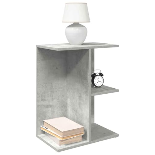 SDWEHO7 Nachttisch 2er Set, Büroschrank mit offene Ablage, Beistelltisch, Sofatisch für Schlafzimmer Wohnzimmer, Betongrau 46,5x29x61 cm Holzwerkstoff SDWEHO7 Nachttisch 2er Set, Büroschrank mit offene Ablage, Beistelltisch, Sofatisch für Schlafzimmer Wohnzimmer, Betongrau 46,5x29x61 cm Holzwerkstoff von SDWEHO7