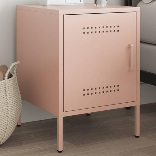 SDWEHO7 Nachttisch mit 1 Tür, Sofatisch, Büroschrank für Wohnzimmer, Büro, Schlafzimmer, Rosa 36x39x50,5 cm Stahl SDWEHO7 Nachttisch mit 1 Tür, Sofatisch, Büroschrank für Wohnzimmer, Büro, Schlafzimmer, Rosa 36x39x50,5 cm Stahl von SDWEHO7