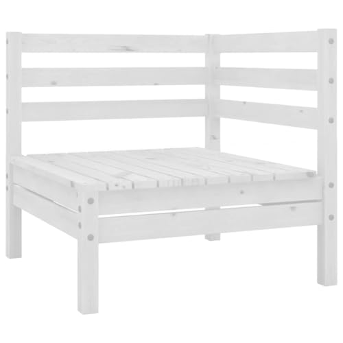 SDWEHO7 Outdoor Ecksofa Lounge Sofa Gartensofa Einzelsofa Terrassensofa Gartenlounge Sofa Gartenmöbel, Weiß Massivholz Kiefer SDWEHO7 Outdoor Ecksofa Lounge Sofa Gartensofa Einzelsofa Terrassensofa Gartenlounge Sofa Gartenmöbel, Weiß Massivholz Kiefer von SDWEHO7
