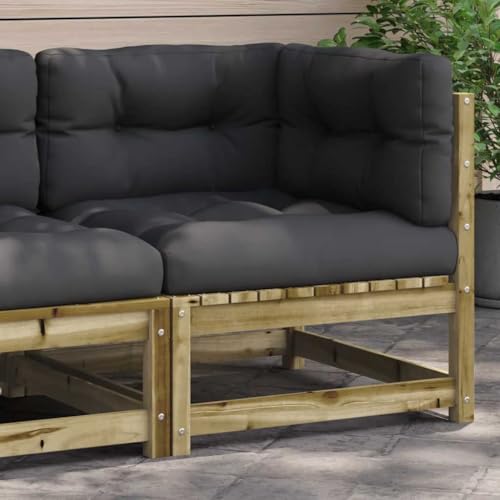 SDWEHO7 Outdoor Ecksofa Lounge Sofa Gartensofa Einzelsofa Terrassensofa Gartenlounge Sofa Gartenmöbel mit Kissen Kiefernholz Imprägniert SDWEHO7 Outdoor Ecksofa Lounge Sofa Gartensofa Einzelsofa Terrassensofa Gartenlounge Sofa Gartenmöbel mit Kissen Kiefernholz Imprägniert von SDWEHO7