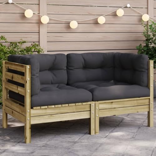SDWEHO7 Outdoor Ecksofa Lounge Sofa Gartensofa Einzelsofa Terrassensofa Gartenlounge Sofa Gartenmöbel mit Kissen Kiefernholz Imprägniert SDWEHO7 Outdoor Ecksofa Lounge Sofa Gartensofa Einzelsofa Terrassensofa Gartenlounge Sofa Gartenmöbel mit Kissen Kiefernholz Imprägniert von SDWEHO7
