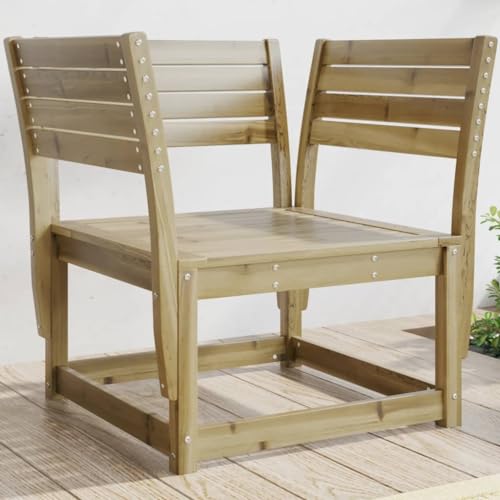 SDWEHO7 Outdoor Stuhl Gartenstühl mit Armlehnen, Gartenstuhl Esszimmerstuhl Balkon Terrasse Sessel Bistrostuhl, 83 x 73 x 78 cm Kiefernholz Imprägniert von SDWEHO7