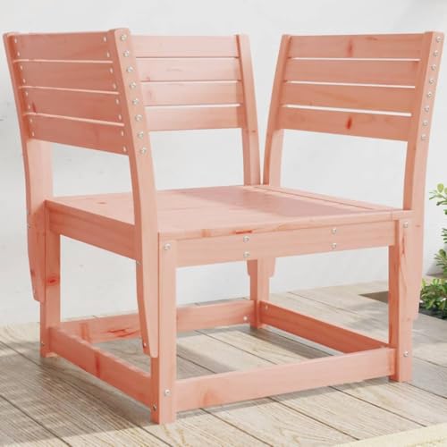 SDWEHO7 Outdoor Stuhl Gartenstühl mit Armlehnen, Gartenstuhl Esszimmerstuhl Balkon Terrasse Sessel Bistrostuhl, 83 x 73 x 78 cm Massivholz Douglasie von SDWEHO7