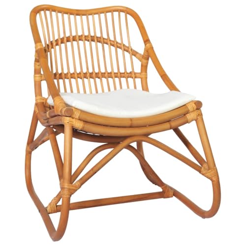SDWEHO7 Rattenstuhl mit Rückenlehne, Freizeit-Stuhl, Esszimmerstuhl, Robust durch solide Rattan-Konstruktion, Pflegeleicht, 73 x 50 x 78 cm Hellbraun Leinen SDWEHO7 Rattenstuhl mit Rückenlehne, Freizeit-Stuhl, Esszimmerstuhl, Robust durch solide Rattan-Konstruktion, Pflegeleicht, 73 x 50 x 78 cm Hellbraun Leinen von SDWEHO7