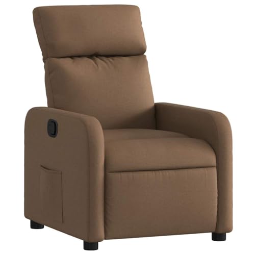 SDWEHO7 Relaxsessel, Fernsehsessel mit Liegefunktion, Polstersessel mit Seitentasche für Wohnzimmer, Schlafzimmer, 66 x 89.5 x 95.5 cm Braun Stoff SDWEHO7 Relaxsessel, Fernsehsessel mit Liegefunktion, Polstersessel mit Seitentasche für Wohnzimmer, Schlafzimmer, 66 x 89.5 x 95.5 cm Braun Stoff von SDWEHO7