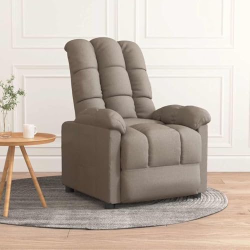 SDWEHO7 Relaxsessel, Fernsehsessel mit Liegefunktion, Polstersessel mit Seitentasche für Wohnzimmer, Schlafzimmer, 74 x 99 x 102 cm Taupe Stoff SDWEHO7 Relaxsessel, Fernsehsessel mit Liegefunktion, Polstersessel mit Seitentasche für Wohnzimmer, Schlafzimmer, 74 x 99 x 102 cm Taupe Stoff von SDWEHO7