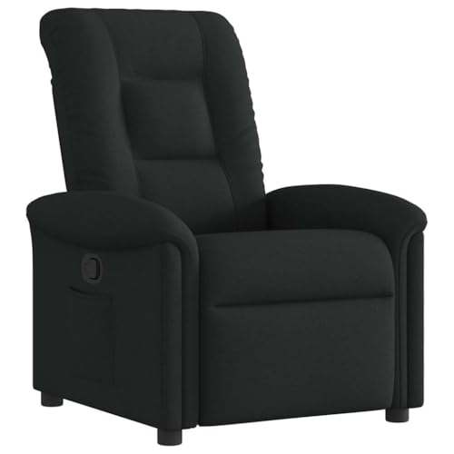 SDWEHO7 Relaxsessel, Fernsehsessel mit Liegefunktion, Polstersessel mit Seitentasche für Wohnzimmer, Schlafzimmer, Büro, 77 x 91.5 x 96 cm Schwarz Stoff SDWEHO7 Relaxsessel, Fernsehsessel mit Liegefunktion, Polstersessel mit Seitentasche für Wohnzimmer, Schlafzimmer, Büro, 77 x 91.5 x 96 cm Schwarz Stoff von SDWEHO7