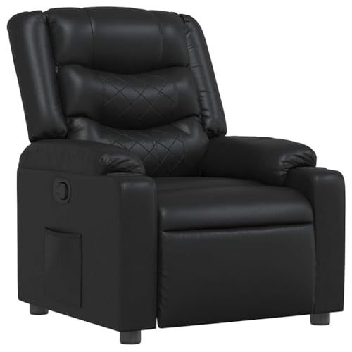 SDWEHO7 Relaxsessel, Fernsehsessel mit Liegefunktion, Polstersessel mit Seitentasche für Wohnzimmer, Schlafzimmer, Büro, 77 x 93 x 99 cm Schwarz Kunstleder SDWEHO7 Relaxsessel, Fernsehsessel mit Liegefunktion, Polstersessel mit Seitentasche für Wohnzimmer, Schlafzimmer, Büro, 77 x 93 x 99 cm Schwarz Kunstleder von SDWEHO7