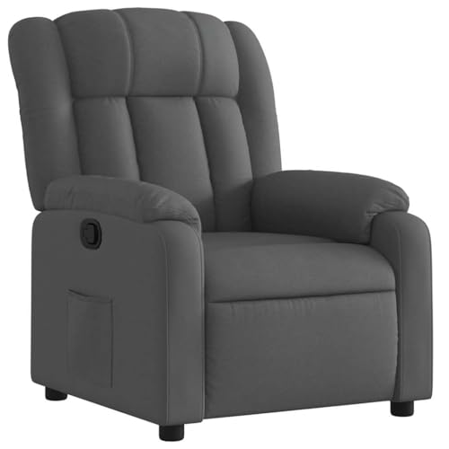 SDWEHO7 Relaxsessel, Fernsehsessel mit Liegefunktion, Polstersessel mit Seitentasche für Wohnzimmer, Schlafzimmer, Büro, 78 x 92 x 98 cm Dunkelgrau Stoff SDWEHO7 Relaxsessel, Fernsehsessel mit Liegefunktion, Polstersessel mit Seitentasche für Wohnzimmer, Schlafzimmer, Büro, 78 x 92 x 98 cm Dunkelgrau Stoff von SDWEHO7