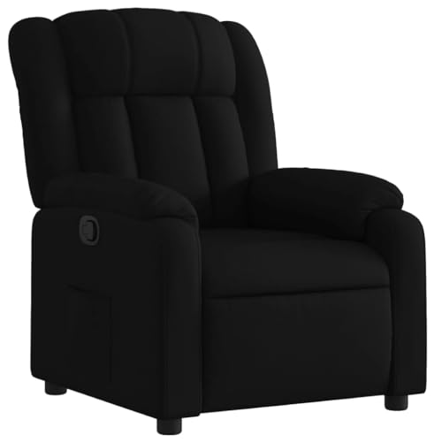SDWEHO7 Relaxsessel, Fernsehsessel mit Liegefunktion, Polstersessel mit Seitentasche für Wohnzimmer, Schlafzimmer, Büro, 78 x 92 x 98 cm Schwarz Stoff SDWEHO7 Relaxsessel, Fernsehsessel mit Liegefunktion, Polstersessel mit Seitentasche für Wohnzimmer, Schlafzimmer, Büro, 78 x 92 x 98 cm Schwarz Stoff von SDWEHO7