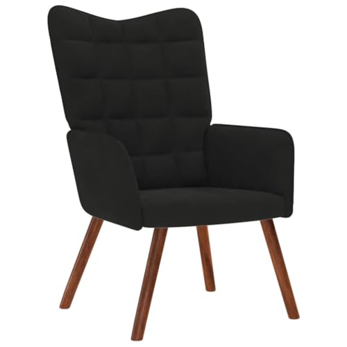 SDWEHO7 Relaxsessel, Gepolsterter Stuhl, Einzelsofa, Clubsessel, Fernsehsessel für Wohnzimmer, Schlafzimmer, Empfangsbereich, 61.5x69x95.5 cm Schwarz Samt SDWEHO7 Relaxsessel, Gepolsterter Stuhl, Einzelsofa, Clubsessel, Fernsehsessel für Wohnzimmer, Schlafzimmer, Empfangsbereich, 61.5x69x95.5 cm Schwarz Samt von SDWEHO7
