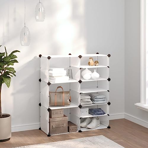 SDWEHO7 Schuhregal Mit 9 Fächern, Schuhaufbewahrung für Wohnzimmer, Garderobe und Flur, Robust und langlebig, Transparent 84x31,5x93 cm PP von SDWEHO7