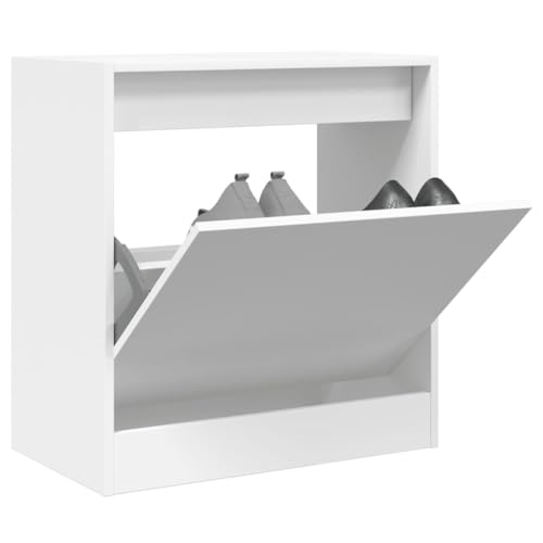 SDWEHO7 Schuhschrank, Schmales platzsparendes Schuhregal für Flur, Schlafzimmer, Eingang, Robust und langlebig, Weiß 60x34x63,5 cm Holzwerkstoff SDWEHO7 Schuhschrank, Schmales platzsparendes Schuhregal für Flur, Schlafzimmer, Eingang, Robust und langlebig, Weiß 60x34x63,5 cm Holzwerkstoff von SDWEHO7