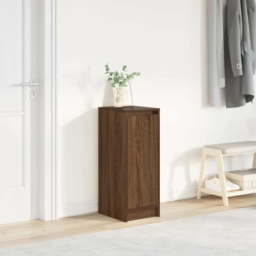 SDWEHO7 Schuhschrank mit Tür, Schuhaufbewahrung mit 4 Fächern für Schrank, Eingang, Schlafzimmer, Robust und langlebig, Braun Eichen-Optik 29,5x34x76 cm Holzwerkstoff SDWEHO7 Schuhschrank mit Tür, Schuhaufbewahrung mit 4 Fächern für Schrank, Eingang, Schlafzimmer, Robust und langlebig, Braun Eichen-Optik 29,5x34x76 cm Holzwerkstoff von SDWEHO7