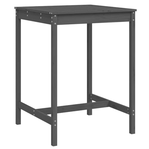 SDWEHO7 Stehtisch Bartresen Holz 110 cm Hoch Indoor Outdoor Bistrotisch Biertisch Gartentisch Bartisch Partytisch Balkontisch, Grau 82,5x82,5 cm Massivholz Kiefer SDWEHO7 Stehtisch Bartresen Holz 110 cm Hoch Indoor Outdoor Bistrotisch Biertisch Gartentisch Bartisch Partytisch Balkontisch, Grau 82,5x82,5 cm Massivholz Kiefer von SDWEHO7