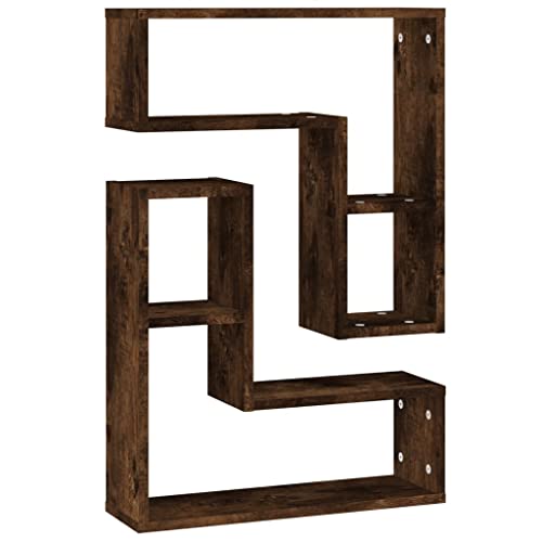 SDWEHO7 Wandregale mit 2 offenen Fächern 2 STK, Anzeigeregal, Dekorative Aufbewahrungsregal für Wohnzimmer, Schlafzimmer, Räuchereiche 50x15x50 cm Holzwerkstoff SDWEHO7 Wandregale mit 2 offenen Fächern 2 STK, Anzeigeregal, Dekorative Aufbewahrungsregal für Wohnzimmer, Schlafzimmer, Räuchereiche 50x15x50 cm Holzwerkstoff von SDWEHO7