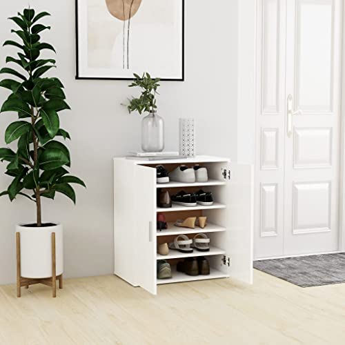 SDWEHO7 Zweitüriger Schuhschrank, Schuhaufbewahrung mit 5 Fächern für Schrank, Eingang, Schlafzimmer, Robust und langlebig, Weiß 60x35x70 cm Holzwerkstoff SDWEHO7 Zweitüriger Schuhschrank, Schuhaufbewahrung mit 5 Fächern für Schrank, Eingang, Schlafzimmer, Robust und langlebig, Weiß 60x35x70 cm Holzwerkstoff von SDWEHO7