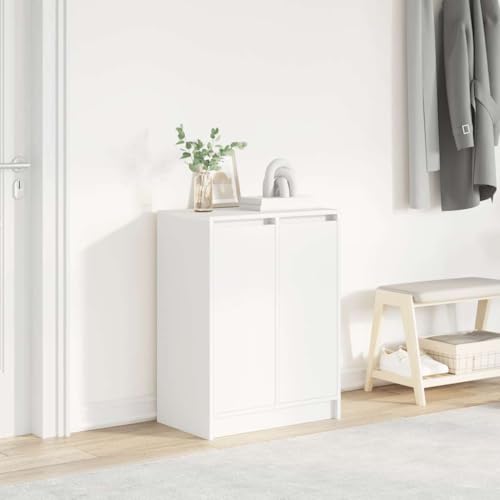 SDWEHO7 Zweitüriger Schuhschrank, Schuhaufbewahrung mit 8 Fächern für Schrank, Eingang, Schlafzimmer, Robust und langlebig, Weiß 57x34x76 cm Holzwerkstoff SDWEHO7 Zweitüriger Schuhschrank, Schuhaufbewahrung mit 8 Fächern für Schrank, Eingang, Schlafzimmer, Robust und langlebig, Weiß 57x34x76 cm Holzwerkstoff von SDWEHO7