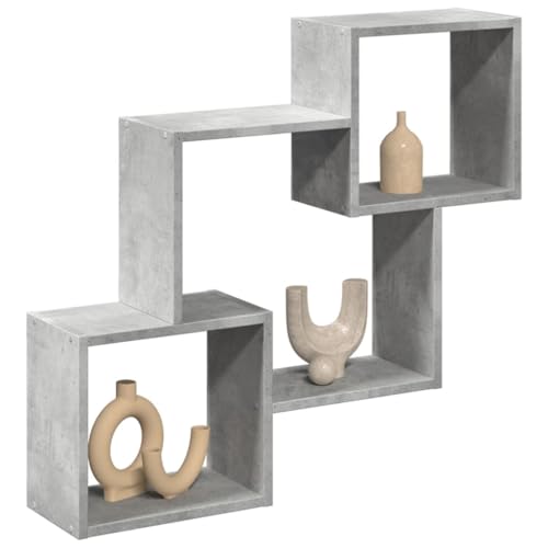 Wandschrank, Würfel-Wandregal, Schwebend Hängeregal, Regale Dekorativ für Wohnzimmer, Schlafzimmer, Arbeitszimmer, 78x18x71 cm Betongrau Holzwerkstoff Wandschrank, Würfel-Wandregal, Schwebend Hängeregal, Regale Dekorativ für Wohnzimmer, Schlafzimmer, Arbeitszimmer, 78x18x71 cm Betongrau Holzwerkstoff von SDWEHO7