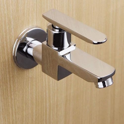 Goldener Badezimmer-Mopp-Pool-Wasserhahn, Wandeinbau, einzelnes kaltes Badezimmer, Kleiner Wasserhahn, reines Kupfer, schnelle offene Spule, 4 Punkte, Wasserdüse, Sp von SDYAYFGE