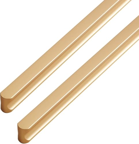 SDYAYFGE Länge 1200 mm, Gol Packung mit 2 Profilgriffen, Aluminiumlegierung Schrankgriffe, Möbelgriff, Schubladenknöpfe, Türgriff, Zugknöpfe für Schlafzimmer, Küche, Kleiderschrank von SDYAYFGE