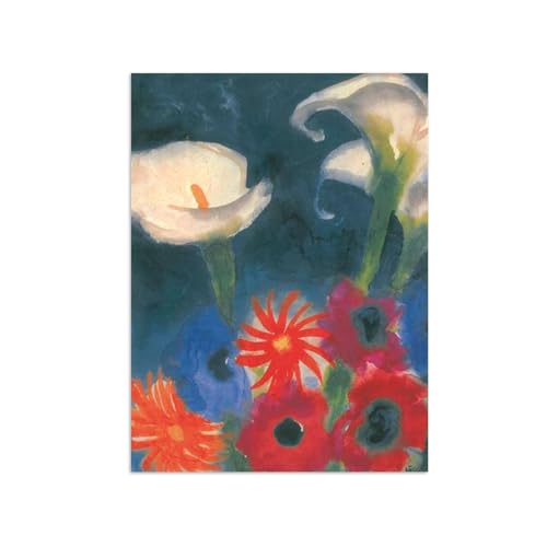 SDYSKKUG Emil Nolde Bild auf Leinwand. Berühmte Leinwandbilder für Wohnzimmer. Blumen 2. Poster Wanddekoration 65x50cm Ungerahmt SDYSKKUG Emil Nolde Bild auf Leinwand. Berühmte Leinwandbilder für Wohnzimmer. Blumen 2. Poster Wanddekoration 65x50cm Ungerahmt von SDYSKKUG