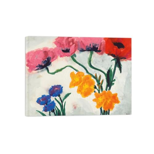 SDYSKKUG Emil Nolde Bild auf Leinwand. Berühmte Leinwandbilder für Wohnzimmer. Blumen 3. Poster Wanddekoration 40x30cm Innenrahmen SDYSKKUG Emil Nolde Bild auf Leinwand. Berühmte Leinwandbilder für Wohnzimmer. Blumen 3. Poster Wanddekoration 40x30cm Innenrahmen von SDYSKKUG