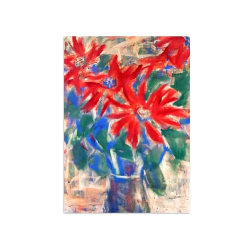 SDYSKKUG Emil Nolde Bild auf Leinwand. Berühmte Leinwandbilder für Wohnzimmer. Rote Blumen 3. Poster Wanddekoration 85x60cm Ungerahmt SDYSKKUG Emil Nolde Bild auf Leinwand. Berühmte Leinwandbilder für Wohnzimmer. Rote Blumen 3. Poster Wanddekoration 85x60cm Ungerahmt von SDYSKKUG