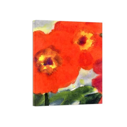 SDYSKKUG Emil Nolde Bild auf Leinwand. Berühmte Leinwandbilder für Wohnzimmer. Rote Blumen 4. Poster Wanddekoration 88x70cm Innenrahmen SDYSKKUG Emil Nolde Bild auf Leinwand. Berühmte Leinwandbilder für Wohnzimmer. Rote Blumen 4. Poster Wanddekoration 88x70cm Innenrahmen von SDYSKKUG