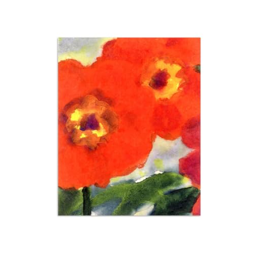SDYSKKUG Emil Nolde Bild auf Leinwand. Berühmte Leinwandbilder für Wohnzimmer. Rote Blumen 4. Poster Wanddekoration 88x70cm Ungerahmt SDYSKKUG Emil Nolde Bild auf Leinwand. Berühmte Leinwandbilder für Wohnzimmer. Rote Blumen 4. Poster Wanddekoration 88x70cm Ungerahmt von SDYSKKUG
