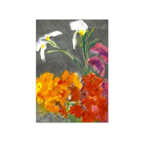 SDYSKKUG Emil Nolde Kunstdruck Leinwandbilder. Berühmte Gemälde Abstrakte Bild Reproduktion. Summer Blumen. Moderne Wohnzimmer Poster 55x40cm Ungerahmt von SDYSKKUG