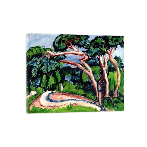 SDYSKKUG Ernst Ludwig Kirchner Kunstdruck Bild auf Leinwand. Berühmte Leinwandbilder für Wohnzimmer. Bäume über einem Sandweg. Reproduktion 95x80cm Innenrahmen SDYSKKUG Ernst Ludwig Kirchner Kunstdruck Bild auf Leinwand. Berühmte Leinwandbilder für Wohnzimmer. Bäume über einem Sandweg. Reproduktion 95x80cm Innenrahmen von SDYSKKUG