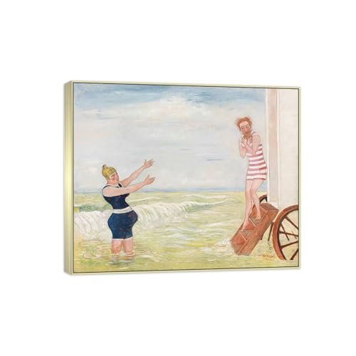 SDYSKKUG James Ensor Leinwandbilder für Wohnzimmer. Berühmte Bild auf Leinwand. Baden. Kunstdruck Gemälde Reproduktion 35x30cm Silber Rahmen SDYSKKUG James Ensor Leinwandbilder für Wohnzimmer. Berühmte Bild auf Leinwand. Baden. Kunstdruck Gemälde Reproduktion 35x30cm Silber Rahmen von SDYSKKUG