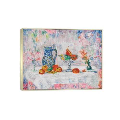 SDYSKKUG James Ensor Leinwandbilder für Wohnzimmer. Berühmte Bild auf Leinwand. Stillleben 2. Kunstdruck Gemälde Reproduktion 105x80cm Silber Rahmen SDYSKKUG James Ensor Leinwandbilder für Wohnzimmer. Berühmte Bild auf Leinwand. Stillleben 2. Kunstdruck Gemälde Reproduktion 105x80cm Silber Rahmen von SDYSKKUG
