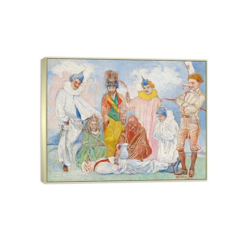 SDYSKKUG James Ensor Leinwandbilder für Wohnzimmer. Berühmte Bild auf Leinwand. Taufe. Kunstdruck Gemälde Reproduktion 40x30cm Silber Rahmen SDYSKKUG James Ensor Leinwandbilder für Wohnzimmer. Berühmte Bild auf Leinwand. Taufe. Kunstdruck Gemälde Reproduktion 40x30cm Silber Rahmen von SDYSKKUG
