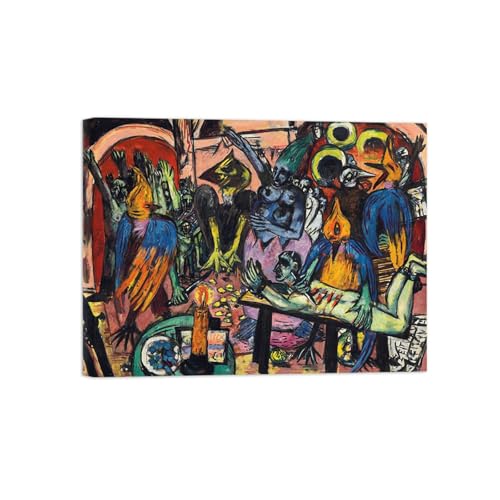 SDYSKKUG Max Beckmann Leinwandbilder für Wohnzimmer. Berühmte Bild auf Leinwand. Vögel. Kunstdruck Gemälde Reproduktion 105x80cm Innenrahmen SDYSKKUG Max Beckmann Leinwandbilder für Wohnzimmer. Berühmte Bild auf Leinwand. Vögel. Kunstdruck Gemälde Reproduktion 105x80cm Innenrahmen von SDYSKKUG