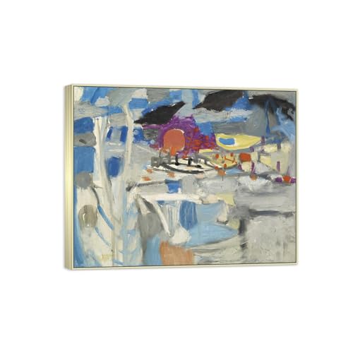 SDYSKKUG Max Gubler Leinwandbilder für Wohnzimmer. Berühmte Bild auf Leinwand. Deep Moon. Kunstdruck Gemälde Reproduktion 38x30cm Silber Rahmen SDYSKKUG Max Gubler Leinwandbilder für Wohnzimmer. Berühmte Bild auf Leinwand. Deep Moon. Kunstdruck Gemälde Reproduktion 38x30cm Silber Rahmen von SDYSKKUG
