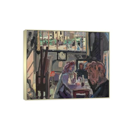 SDYSKKUG Max Gubler Leinwandbilder für Wohnzimmer. Berühmte Bild auf Leinwand. Interior Workshop 2. Kunstdruck Gemälde Reproduktion 35x30cm Silber Rahmen SDYSKKUG Max Gubler Leinwandbilder für Wohnzimmer. Berühmte Bild auf Leinwand. Interior Workshop 2. Kunstdruck Gemälde Reproduktion 35x30cm Silber Rahmen von SDYSKKUG