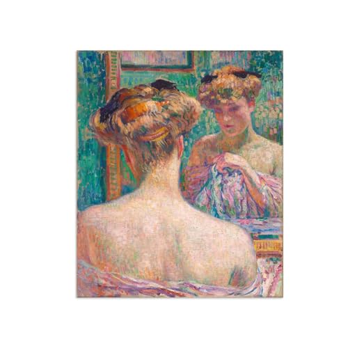 SDYSKKUG Théo van Rysselberghe Leinwandbilder für Wohnzimmer. Berühmte Bild auf Leinwand. Vor dem Spiegel. Kunstdruck Gemälde Reproduktion 85x70cm Ungerahmt SDYSKKUG Théo van Rysselberghe Leinwandbilder für Wohnzimmer. Berühmte Bild auf Leinwand. Vor dem Spiegel. Kunstdruck Gemälde Reproduktion 85x70cm Ungerahmt von SDYSKKUG