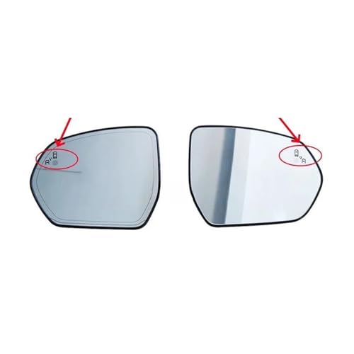 SDZSDAS Spiegelglas Für Ford Für Taurus 2015-2018 Anwendbare Spiegelheizung Toter Winkel Hilfsspiegel Rückspiegeloberfläche Außenspiegel(A Pair) von SDZSDAS