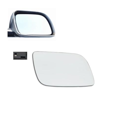 SDZSDAS Spiegelglas Für VW Für Polo 2002 2003 2004 2005 Ersatz Seite Spiegel Objektiv Tür Flügel Rückspiegel Weiß Glas Außenspiegel(1PCS Right no Heating) von SDZSDAS