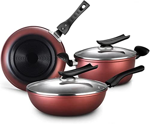 SDdPulse Antihaft-Pfanne 5-teiliges Set Gasherd Induktionsherd Geeignet für Haushalt Wok Kochgeschirr Kombistopf Kochen Kochgeschirr Set SDdPulse Antihaft-Pfanne 5-teiliges Set Gasherd Induktionsherd Geeignet für Haushalt Wok Kochgeschirr Kombistopf Kochen Kochgeschirr Set von SDdPulse