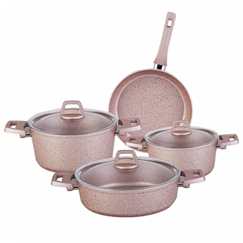 SDdPulse Solides Kochgeschirr-Set Pfanne mit Deckel Besteckkollektion Kochgeschirr Besteck Kochgeschirr Antihaft-Küchenbedarf SDdPulse Solides Kochgeschirr-Set Pfanne mit Deckel Besteckkollektion Kochgeschirr Besteck Kochgeschirr Antihaft-Küchenbedarf von SDdPulse