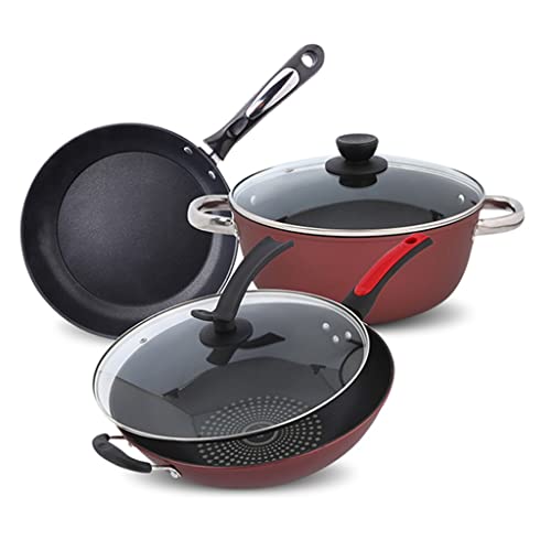 Solid Cookware Set Suppentopf Set Bratpfanne Milchtopf Kochtopf Kochtopf Stielkasserolle Antihaft Pfannenset Auflaufform Wok Solid Cookware Set Suppentopf Set Bratpfanne Milchtopf Kochtopf Kochtopf Stielkasserolle Antihaft Pfannenset Auflaufform Wok von SDdPulse