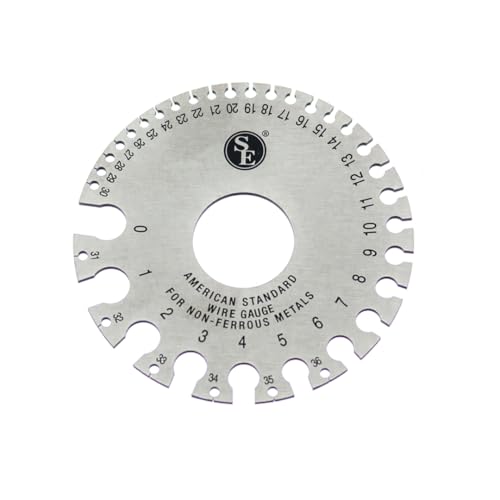 SE Doppelseitige nicht-eisenhaltige Drahtlehre, 0-36 American Standard (AWG) und SAE - JT47WG-C von SE