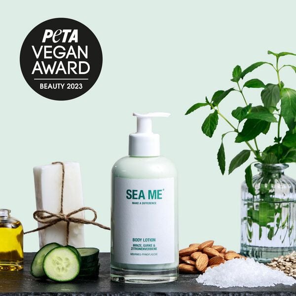 SEA ME Body Lotion | Minze & Gurke | pflegende Öle | Mehrweg-Glas 250 ml von SEA ME