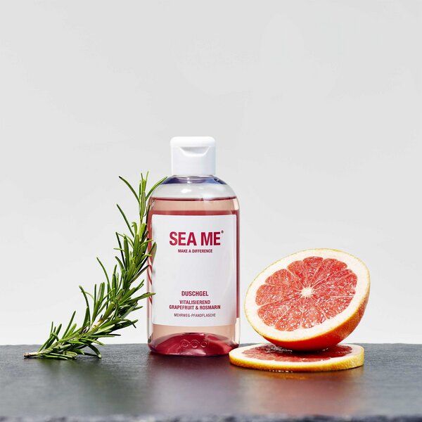 SEA ME Duschgel | Grapefruit & Rosmarin | täglich sanfte Pflege | vegan | Mehrwegflasche 300 ml von SEA ME