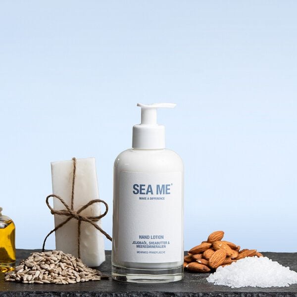 SEA ME Hand Lotion | Jojobaöl, Sheabutter & Meeresmineralien | mit Sheabutter | Mehrweg-Glas 250 ml von SEA ME