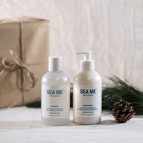 SEA ME Haarpflege-Duo: Shampoo & Conditioner mit Grapefruit- & Rosmarin-Duft (in zerooo Mehrweg) von SEA ME
